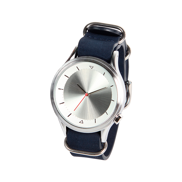 RP-062, Reloj de pulso unisex con caja metálica, correa de piel.